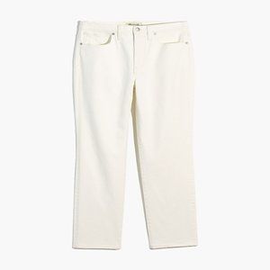 NWT Womens Size 23 FIT 24 Madewell The Girljean High Waist Jean in Tile White